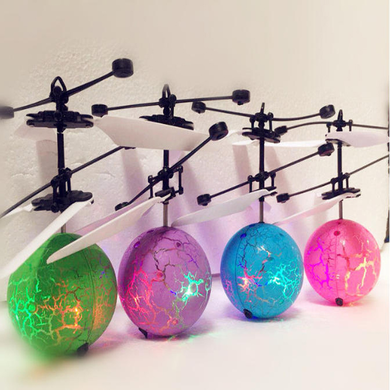 Drone Led Light - Детский мини-дрон, радиоуправляемый вертолет, летающий шар,