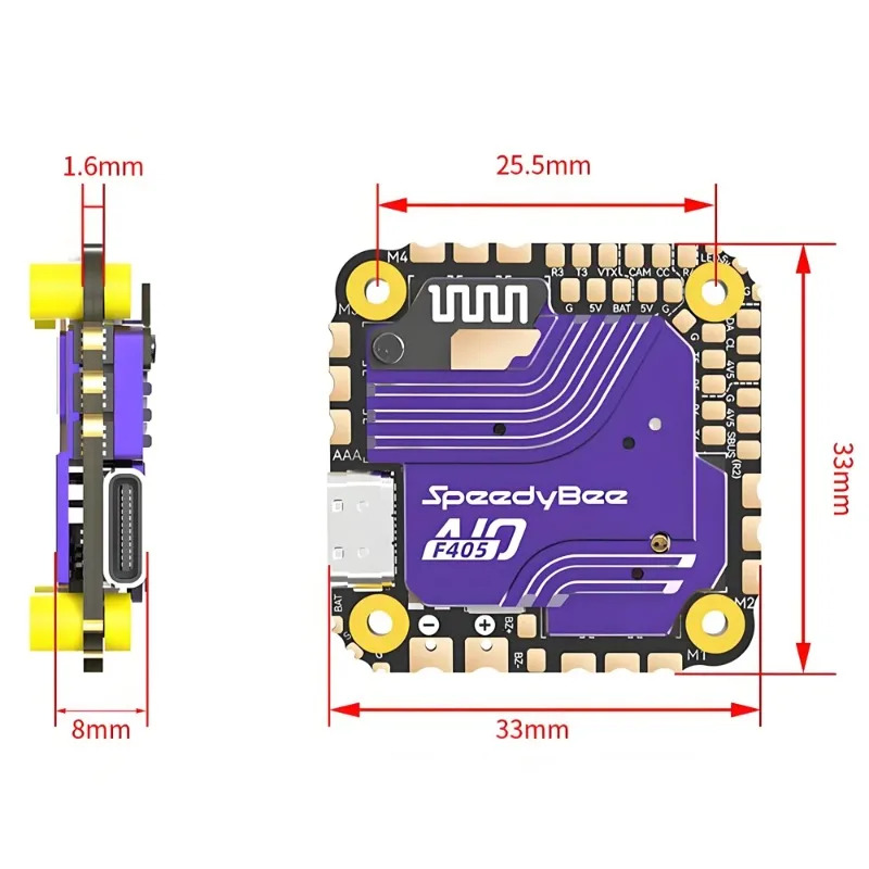Полетный контроллер SpeedyBee  – обзор и цена Drone Esc