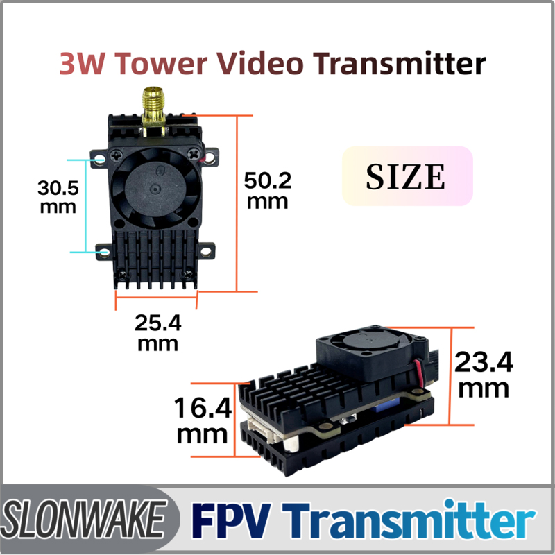 SLONWAKE 5,8G 3000 МВт Модуль  – обзор и цена Drone Receiver